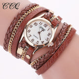 Casual Wrist Leather Bracelet Women Watch