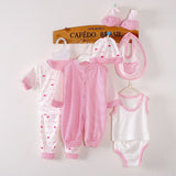 8pcs/set Newborn 0-3M Baby Clothing Set