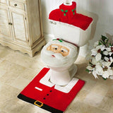 Santa Claus Toilet Seat Cover and Rug Bathroom Set